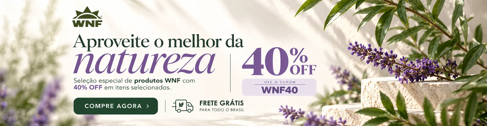 Aproveite o melhor da natureza 40 off
