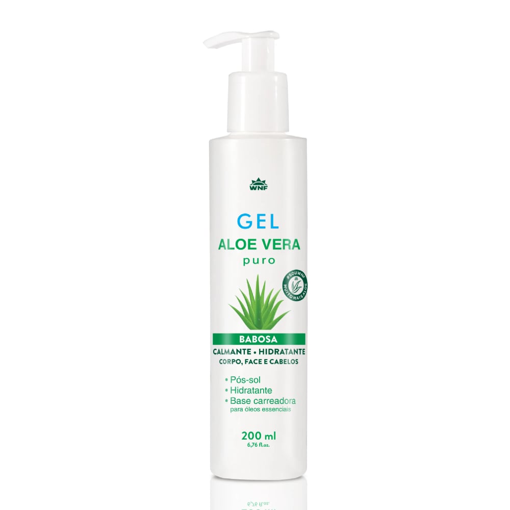 WNF Gel de Aloe Vera 200ml | Hidratação e Regeneração Natural