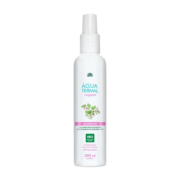 Água Termal Vegetal Alecrim 200ml | Refrescância e Purificação