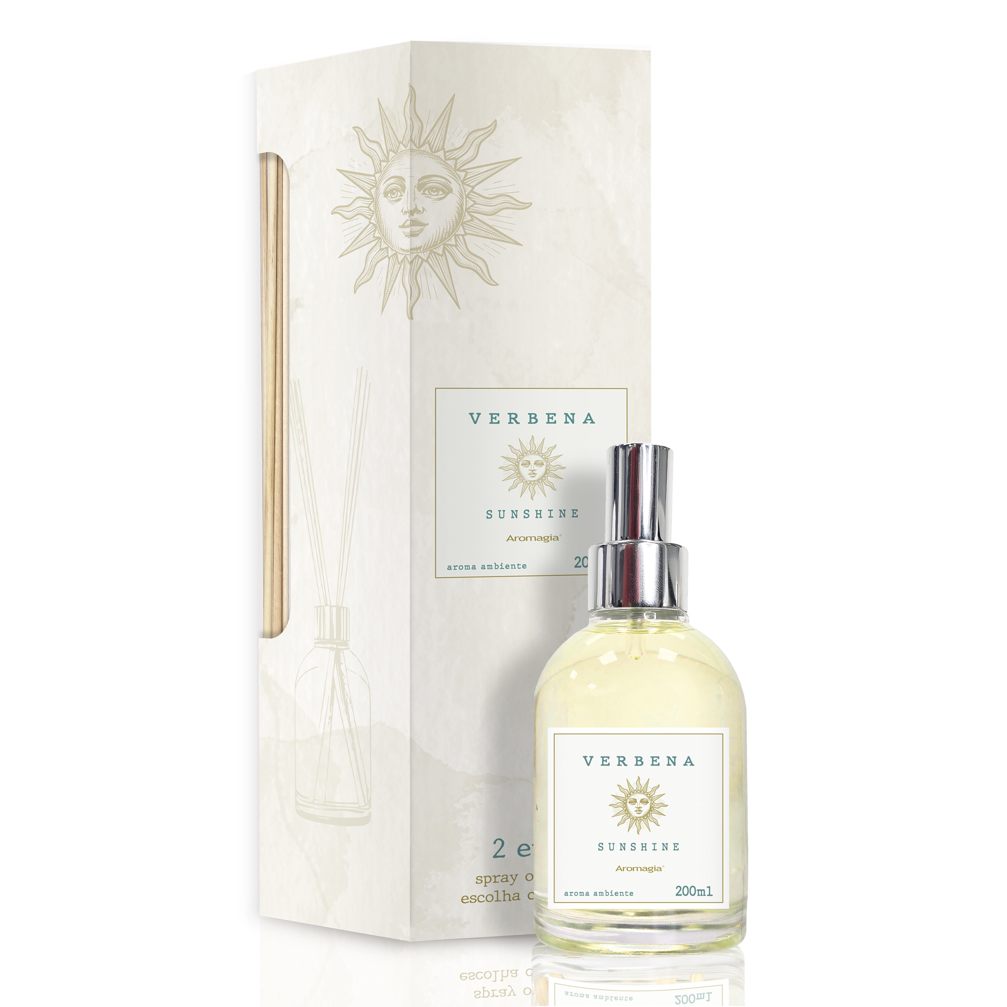 AROMA STICK/SPRAY 2 EM 1 VERBENA SUNSHINE 200ML