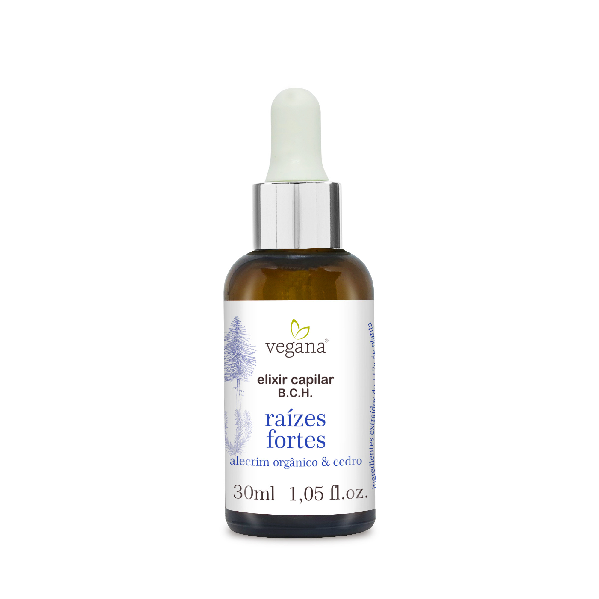 Vegana Elixir Raízes Fortes Alecrim 30ml | Fortalecimento e